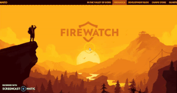 firewatchgame - Parallax website example