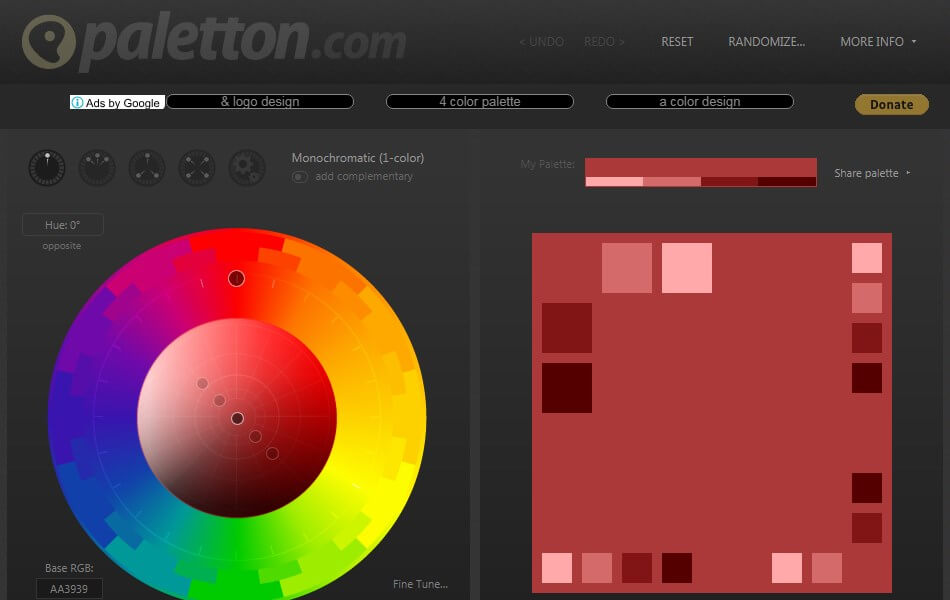 Paletton - Color suggesting tool