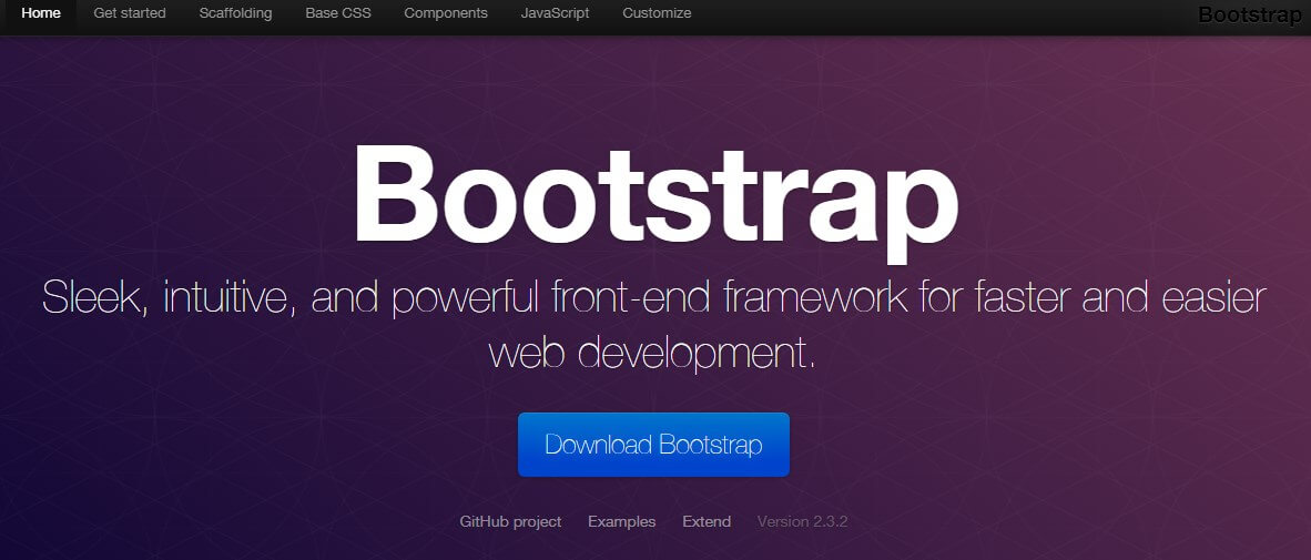 bootstrap landing page