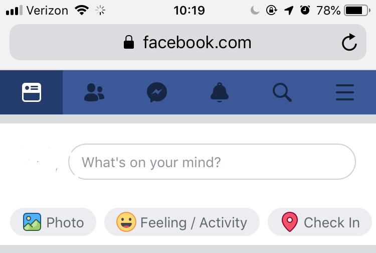 facebook ux