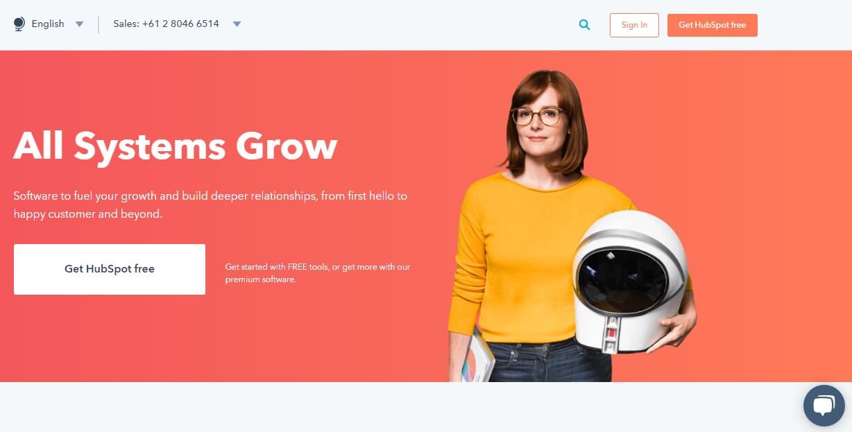 hubspot landing page