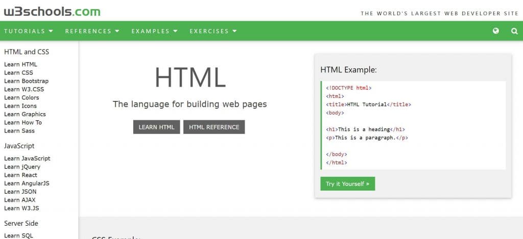 w3schools Website