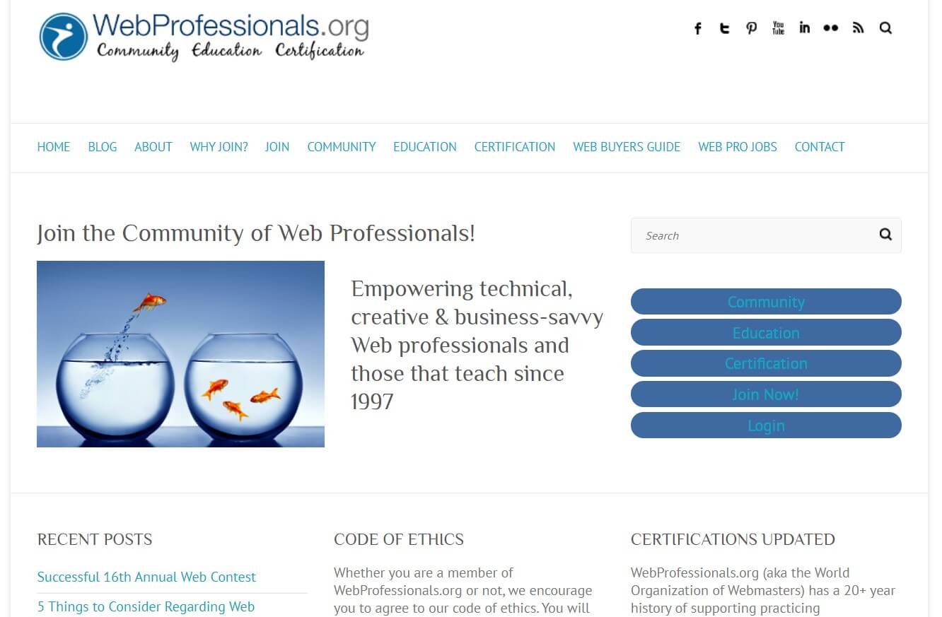webprofessionals website