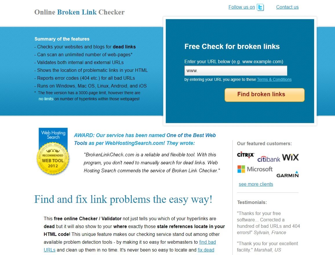 Broken Link Checker SEO Tool