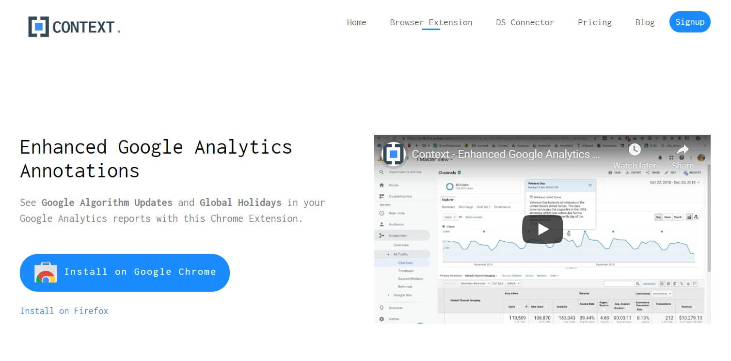 Enhanced Google Analytics Annotations SEO Tool