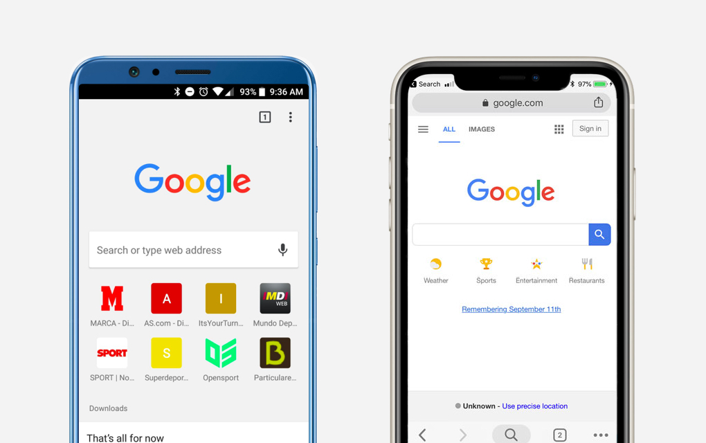 Google Chrome Mobile Application