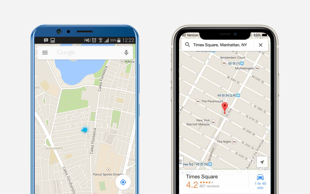 Google Maps Mobile Application