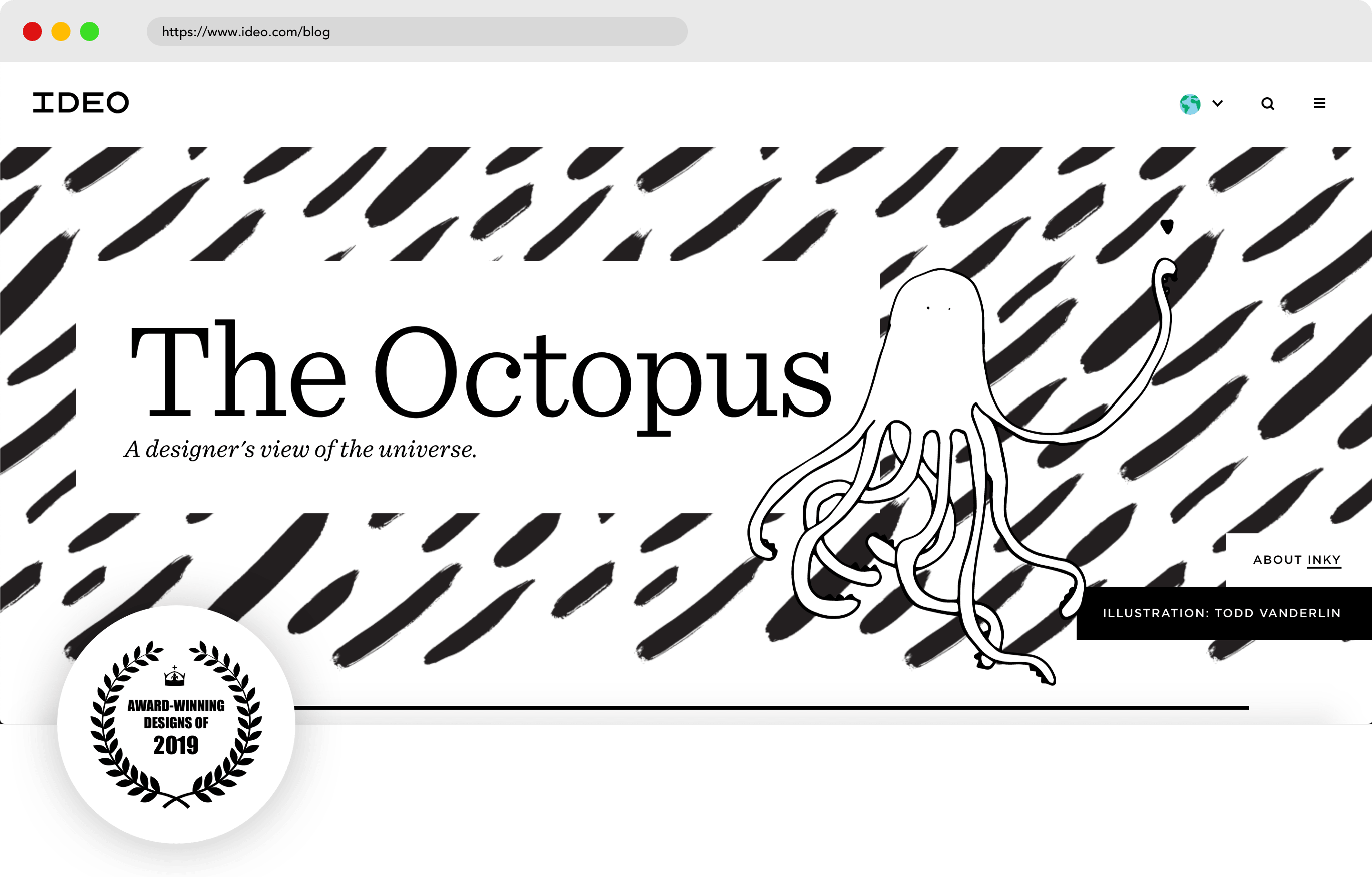 Best Website The Octopus: A design blog by IDEO