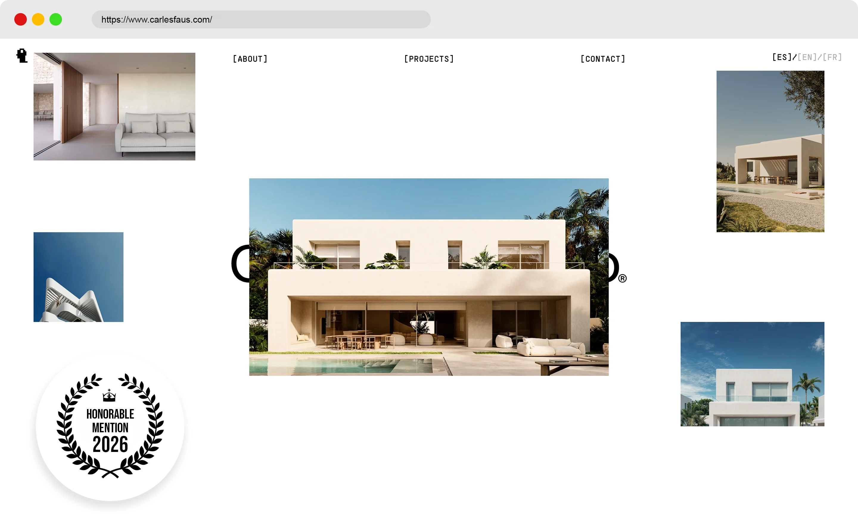 Carles Faus - Architecture Website Design