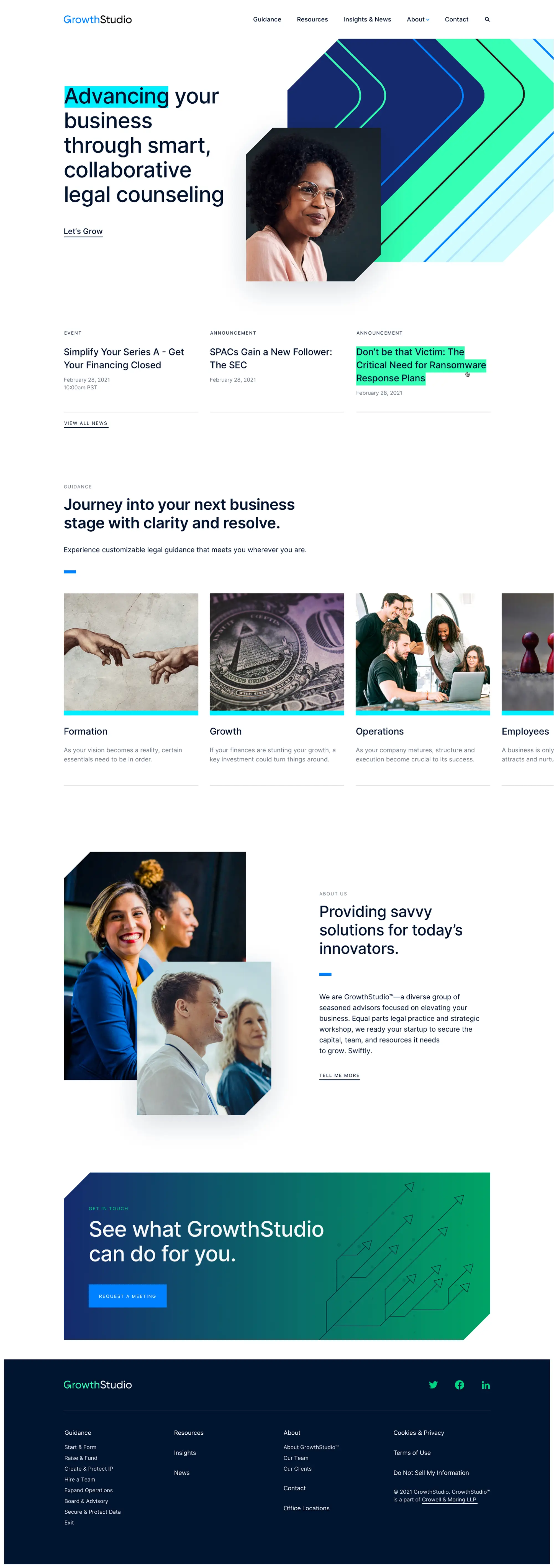 Growth Studio Crowell Website Design Case Study