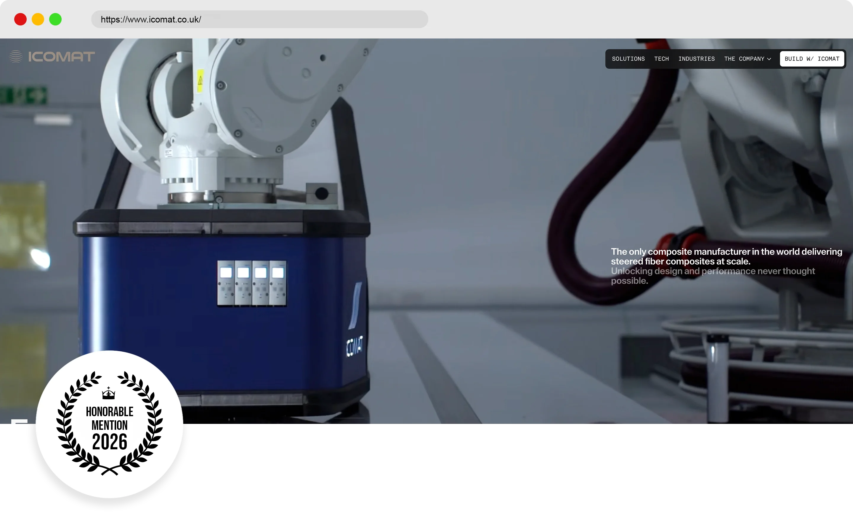 ICOMAT - Engineering Website Design