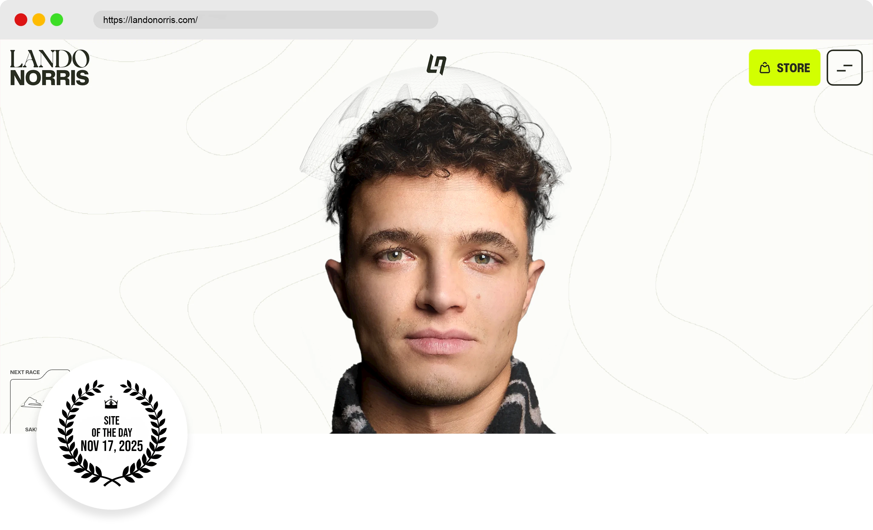 Lando Norris Website Design