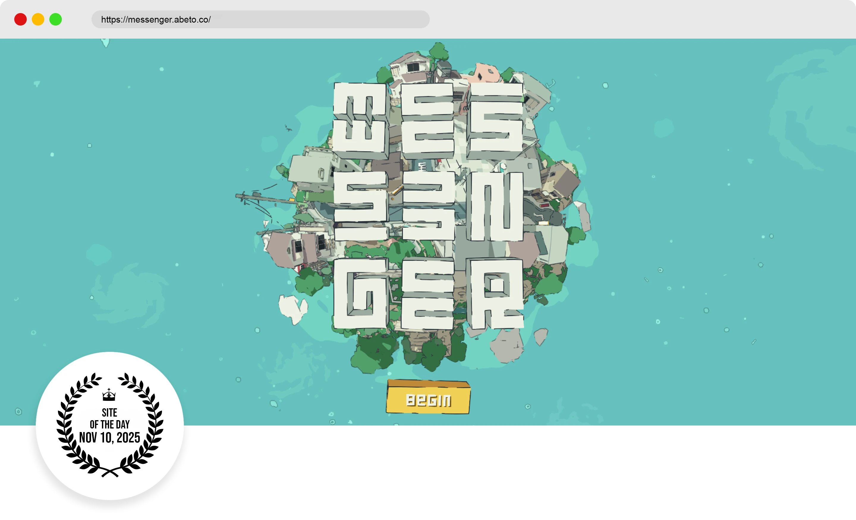 Messenger Website Design