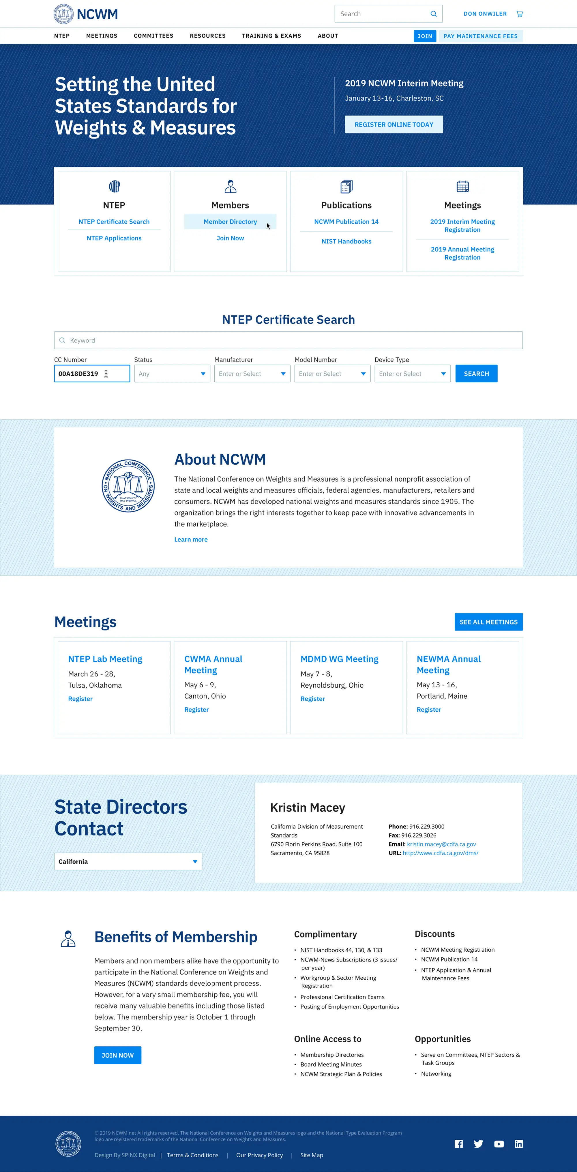 NCWM Website Design Case Study