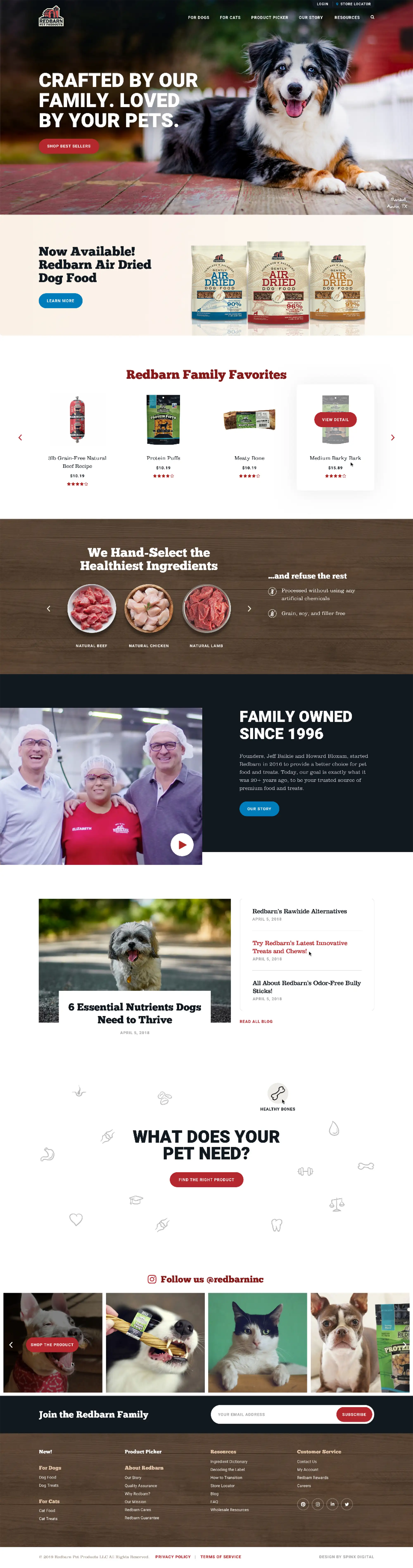 Redbarn Pet Products Website Design & Development Case Study