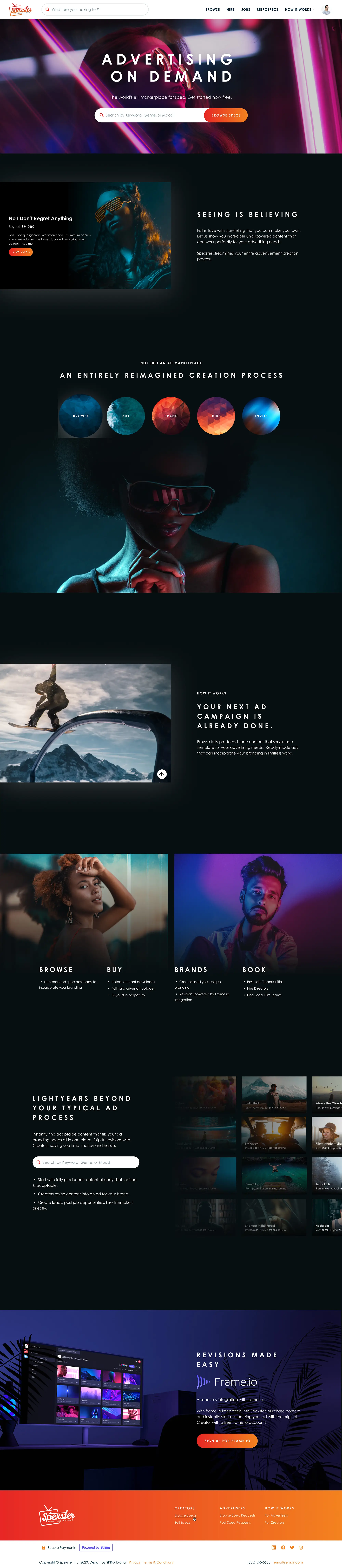 Spexster Web App Design & Development Case Study