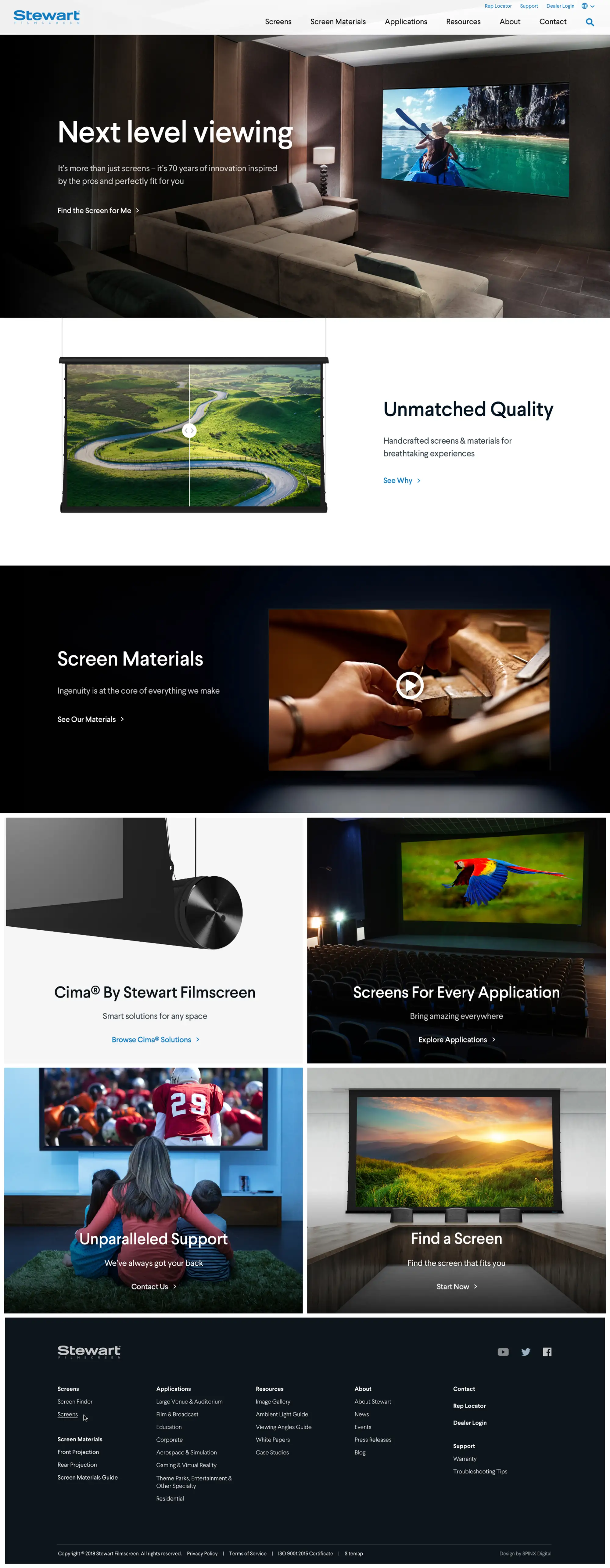 Stewart Filmscreen Website Design & Development Case Study