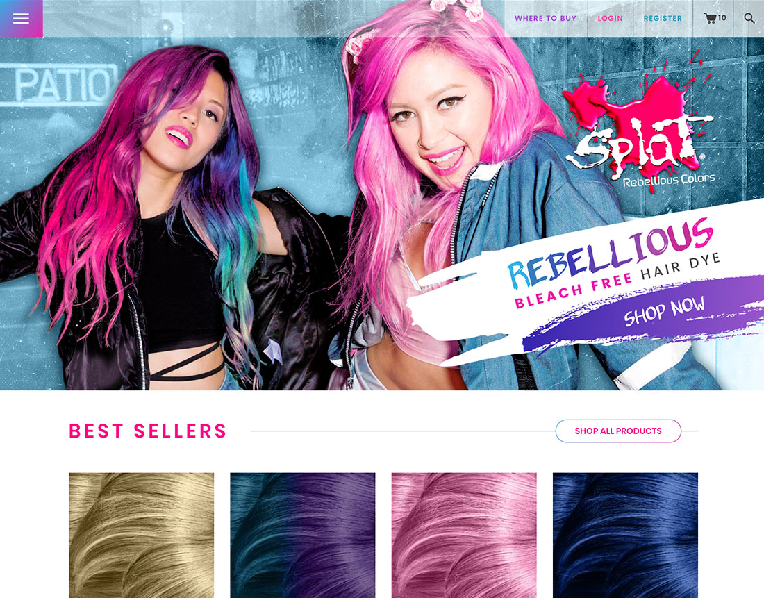 Splat Cosmic Pink, Glow Hair Color - Beauty Stop Online