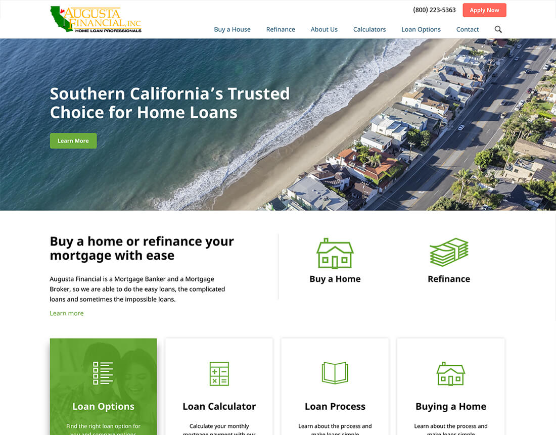 Augusta Financial Website Design & Development Case Study