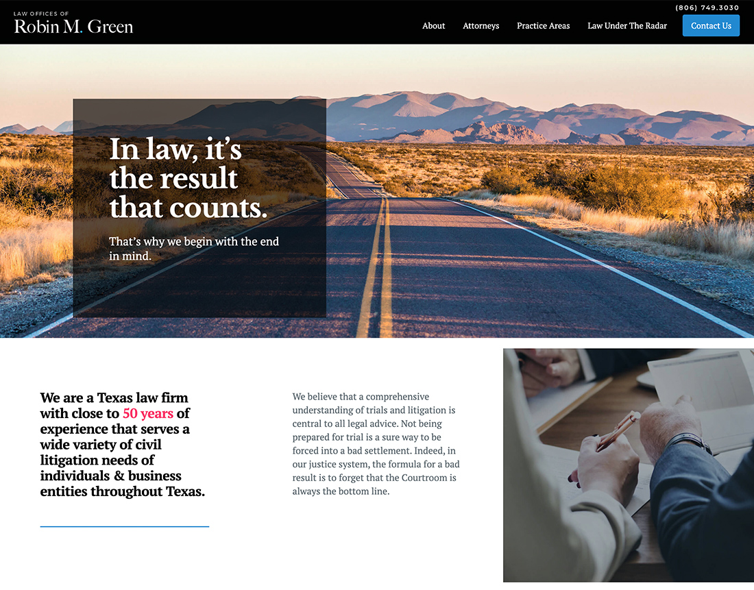 Robin M. Green Website Design & Development Case Study