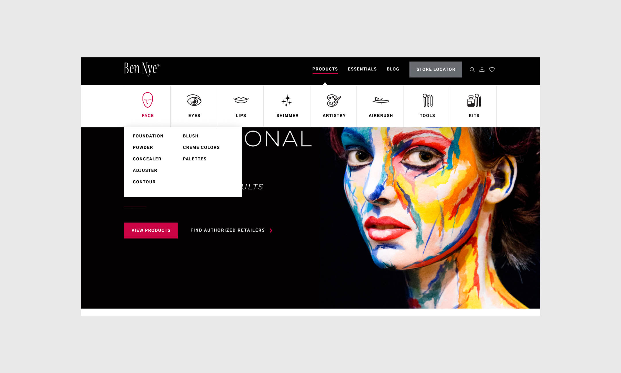 A Professional Makeup Brand Website Designed for the Spotlight Build Image-1