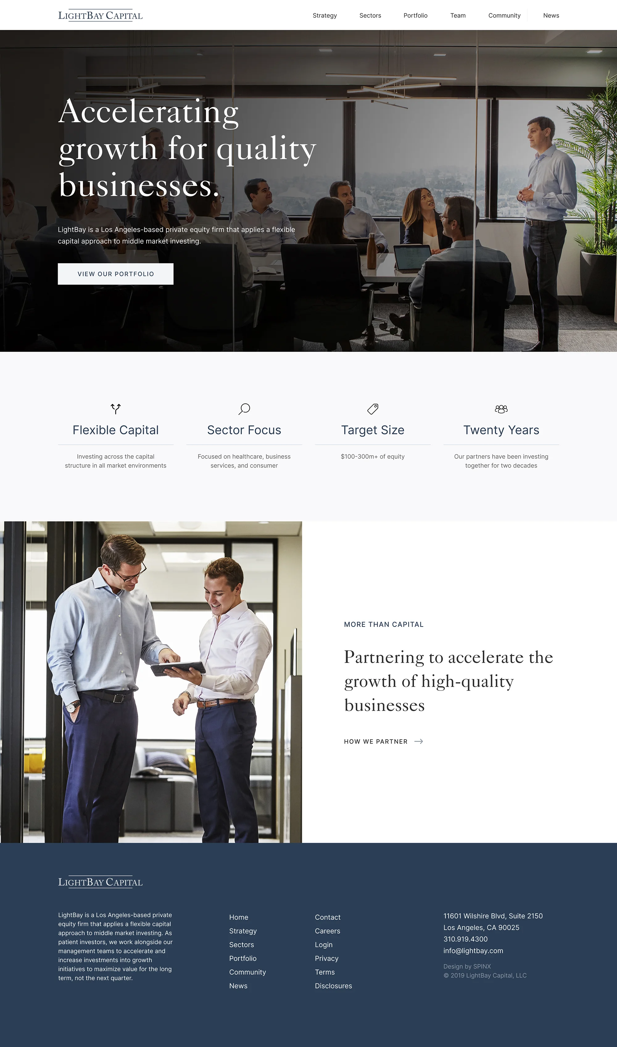 Lightbay Capital Website Design Case Study