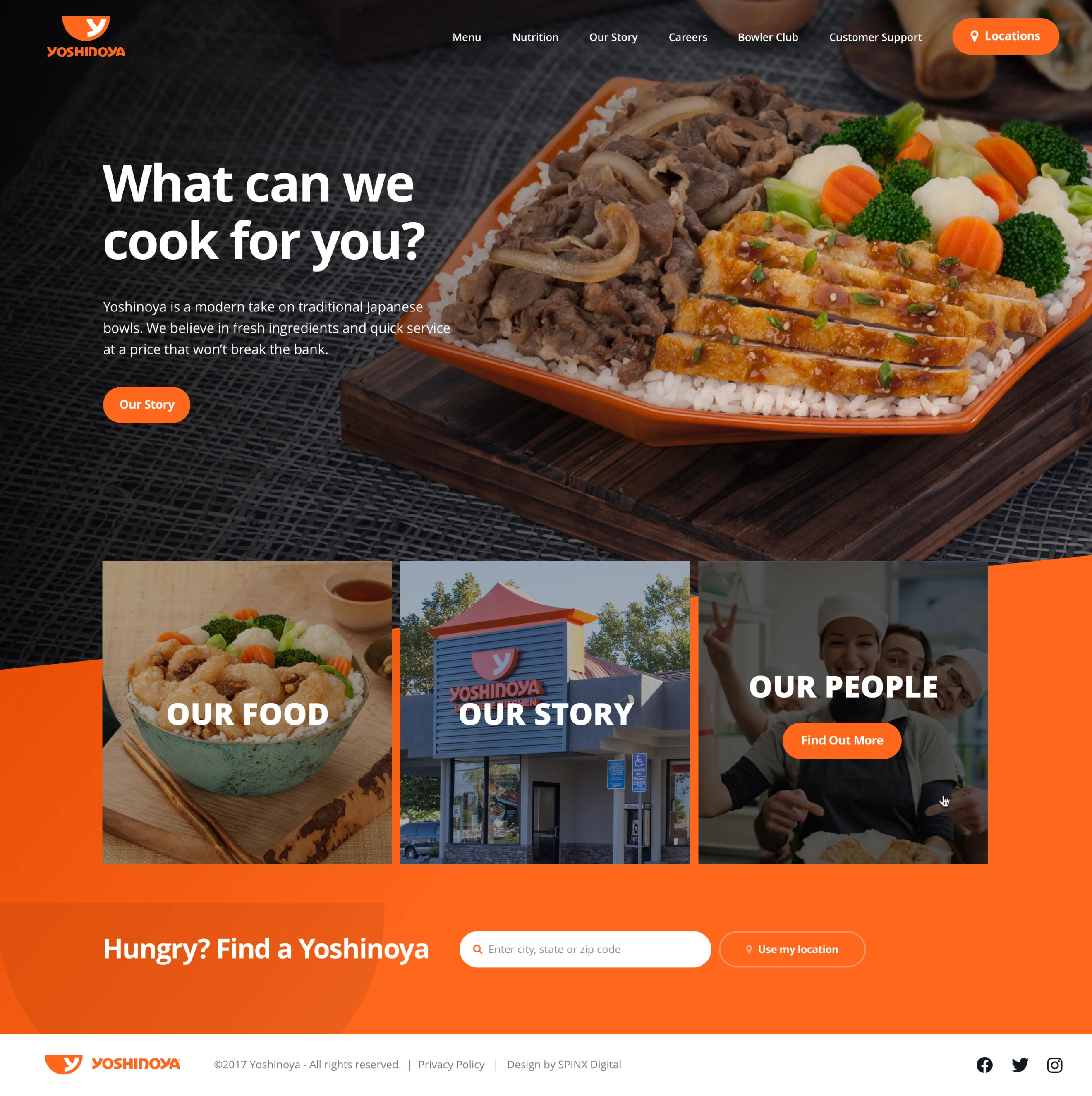 Yoshinoya Website Design Case Study