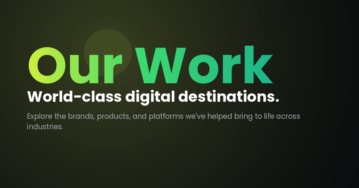 Our Work | Web Design & Development Portfolio | SPINX