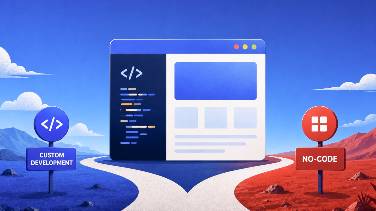 Custom Web Development vs. No-Code: What Brands Need In 2026